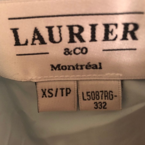 New Laurier Aqua Blue Zippered Jacket w/ Hood - Picture 3 of 4